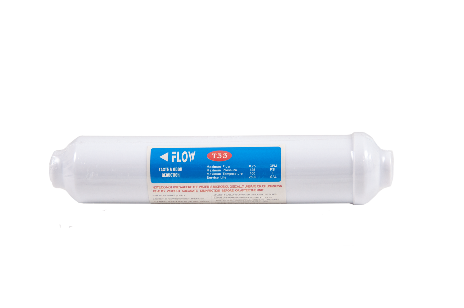 T-33 CARBON CARTRIDGE PATROON zonder ¼ inch quick connectors