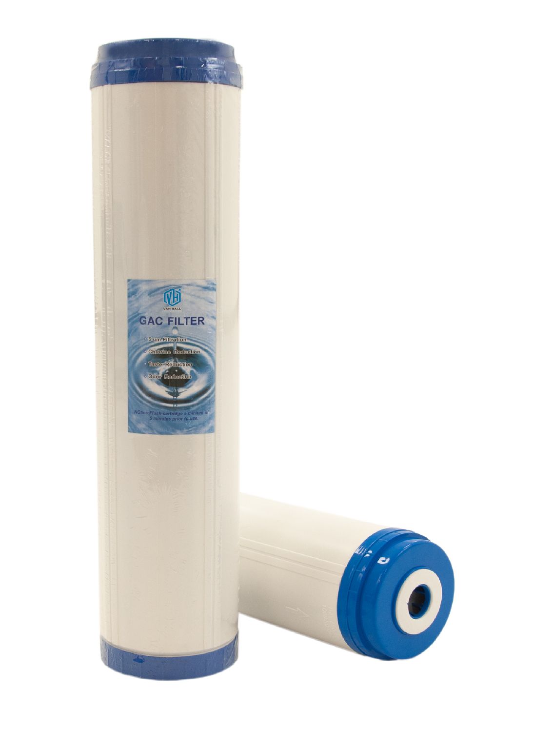 GAC waterfilter voor 20 inch (50cm) waterzuiveringsinstallaties (5 micron) KOKOSNOOT IODINE 800