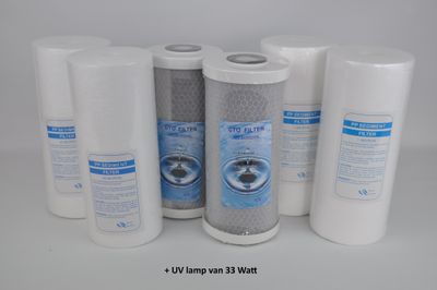 Filterset + UV lamp voor VHW/EPS 104 & 104S voor minimaal 12 maanden.