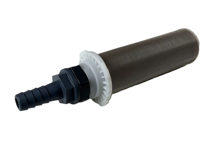 Aanzuigfilter met slang bevestiging