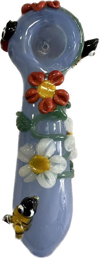 BLUE PIPE WITH BEE 10169