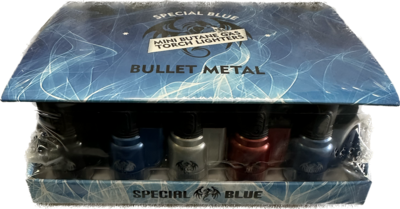 SPECIAL BLUE POCKET TORCH 3&quot;METEL BULLET LIGHTER