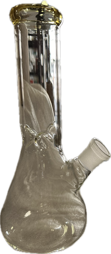 9&quot; CLEAR WITH COLOR TOP BEAKER 10294 (DL-61,DL-70)