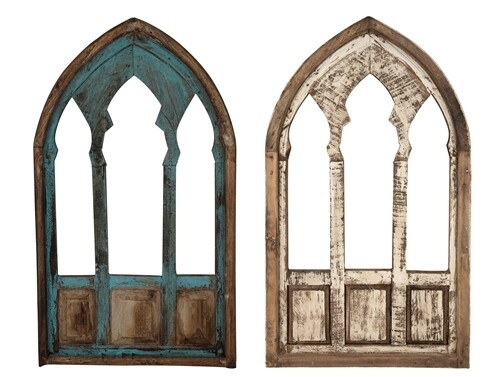 Trinity Wall Decor Rustic Window-Wood-Two Colors-17x30 inches