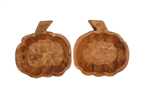 Pumpkin Dough Bowl-Large Farmhouse Decor-12x13 inches
