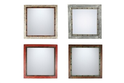 Sierra Wood Vanity Accent Mirror-Wall-30x30-4 Color Choices