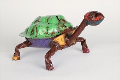 Recycled Metal Animals-Turtle Medium