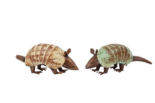 Andy the Farmhouse Armadillo-Metal Handmade