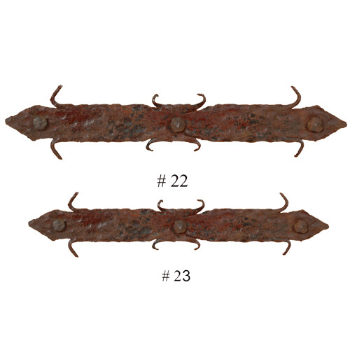 Iron Spears-Rustic Iron Hammered Hardware-Two Sizes