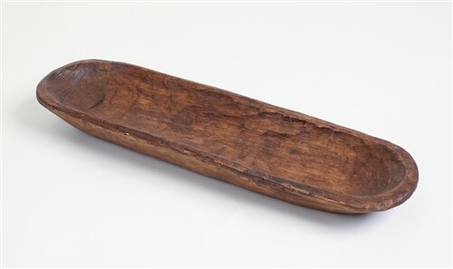 Rustic Wood Baguette Dough Bowl-Batea-Board-Small