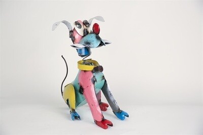 Recycled Metal Animals-Pluto Small