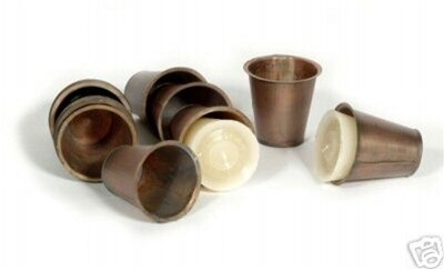 Sugar Mold Tin Inserts - (6 Flat Bottom Tin Inserts)
