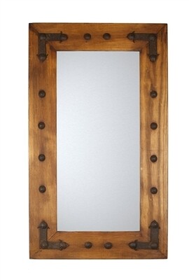 Rio Grande Mirror-Rustic-20x34 inches-Handmade-Solid Wood-Rustic Mirror