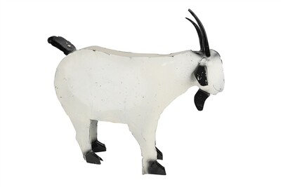 Farmhouse Metal Goat-Farmhouse-10x30x25H inches-Goat-Medium