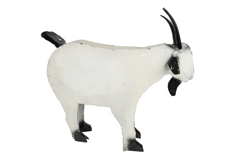 Farmhouse Metal Goat-Farmhouse-10x30x25H inches-Goat-Medium