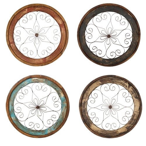 Chateau Round Farmhouse Wall Window-29 inch-Four Colors