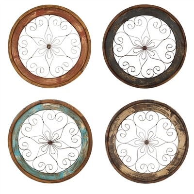 Chateau Round Farmhouse Wall Window-29 inch-Four Colors