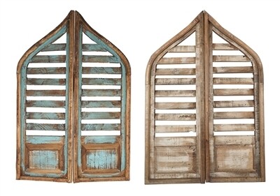 Vintage Inspired Saloon Doors-24x36 inches-Wood-Handmade-Wall Decor-Pair