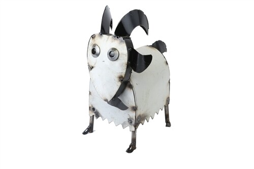 Recycled Metal Billy Goat-Black and White-Mini