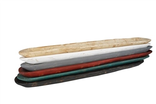 Rustic Wood Baguette Dough Bowl-Batea-Board-Large