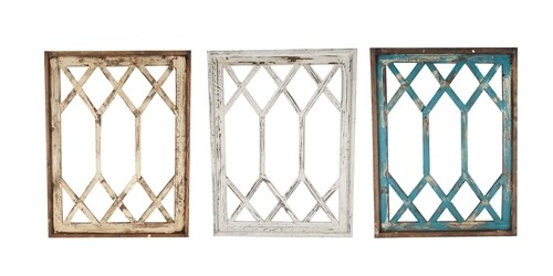 Diamond Double Window-Small-Wall Decor- 23x30 inches