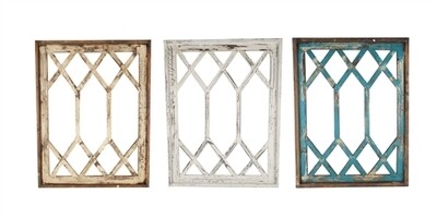 Diamond Double Window-Small-Wall Decor- 23x30 inches