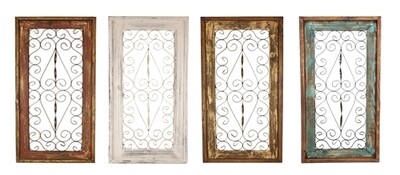 Small Spanish Wall Decor Window-19x39-Four Colors