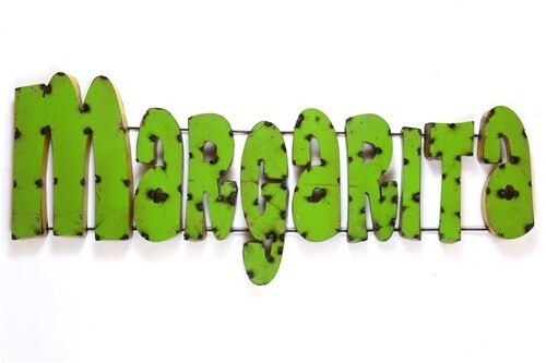 Recycled Metal Sign-Margarita