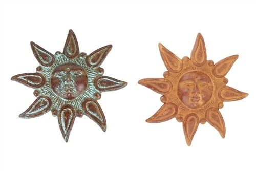 Star Garden Clay Sun-Handmade-Wall Decor-15 inches