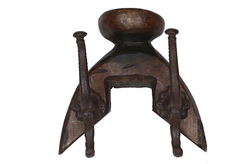 Laramie Saddle Tree Hat Rack-Western-Gorgeous-Coat Rack-13x11x8 inches