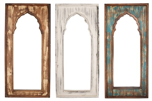 Yaya French Gothic Architectural Wall Farmhouse Window-Large-Wood-24x52
