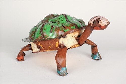 Recycled Metal Animals-Turtle Small