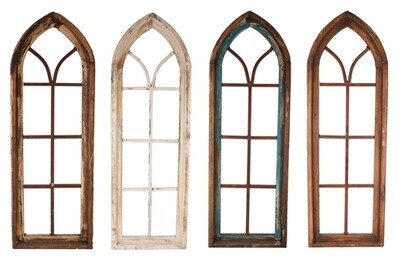 Farmhouse Wall Window-Kingston-Four Colors-12x36 Inches