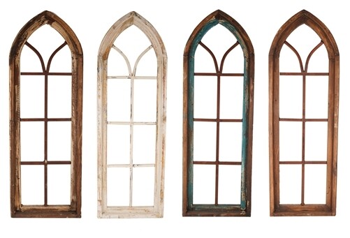 Farmhouse Wall Window-Kingston-Four Colors-12x36 Inches