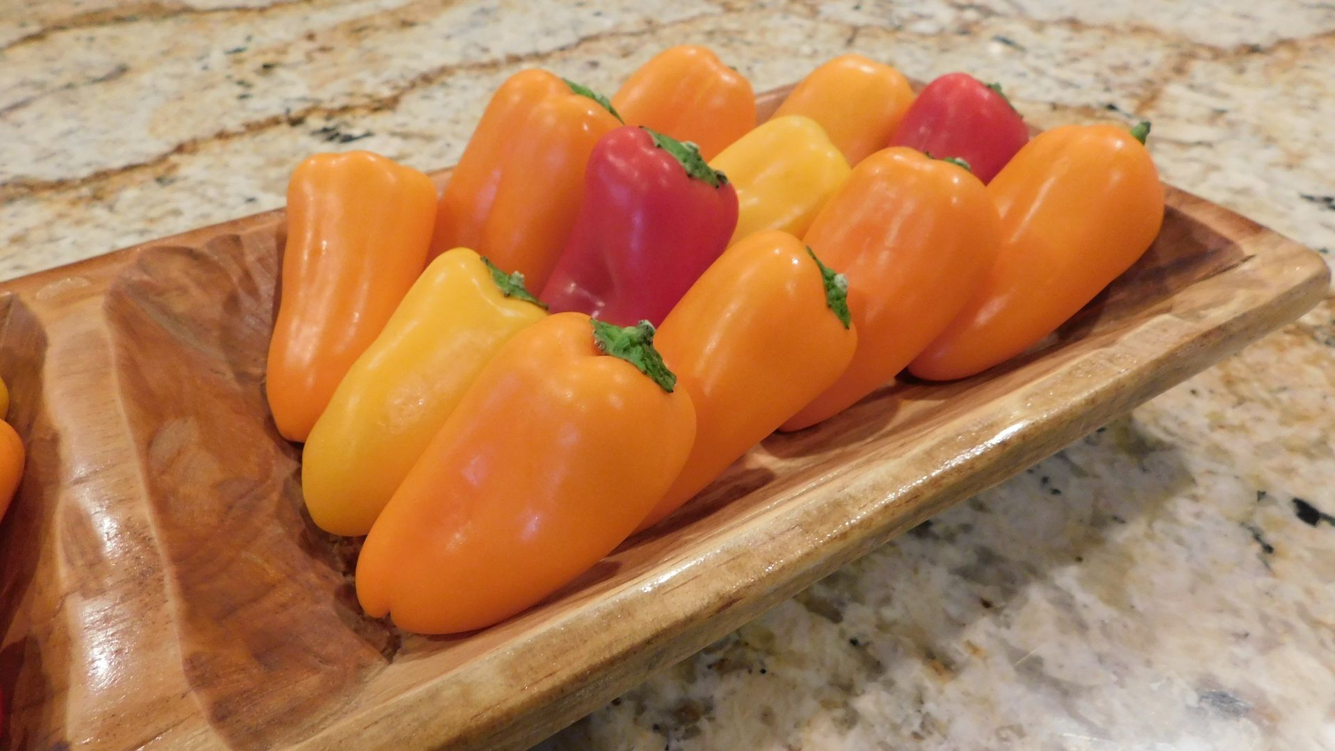 Food Safe Half Fiesta Short Wooden Dough Bowl-Batea-Primitive-Trencher-Party Platter-5-6 W x 19-20 L x 2-3 D inches-Serving Platter