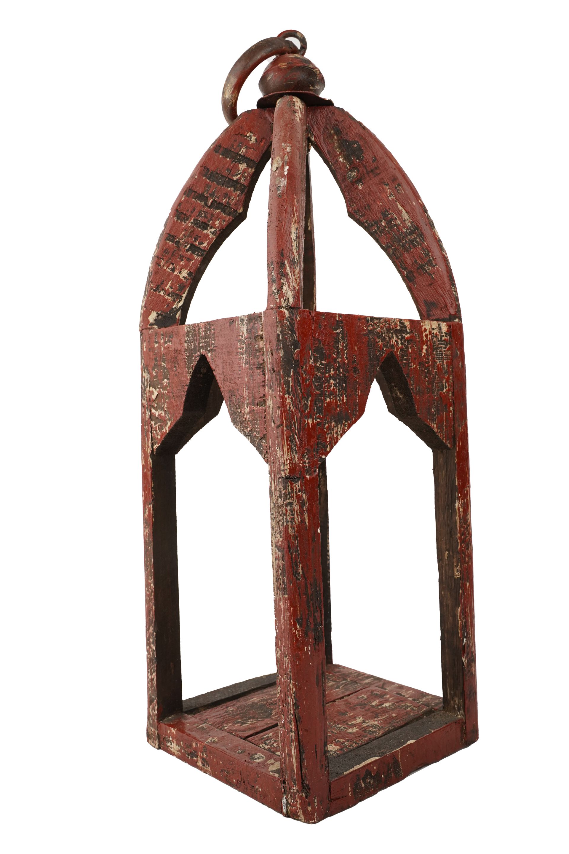 Mesa Trails-Wood-Primitive-Home Decor- Lantern-8x8x22 inches-5 Color Choices