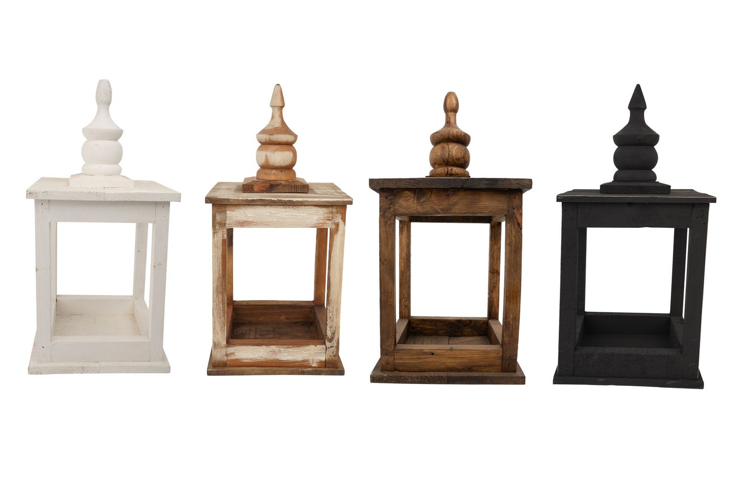 Dunlap Farmhouse Wood Lantern-8.5x17 inches-4 Color Choices-NEW-Primitive-Farmhouse Kitchen-Centerpiece- Centerpiece-Dunlap Lantern