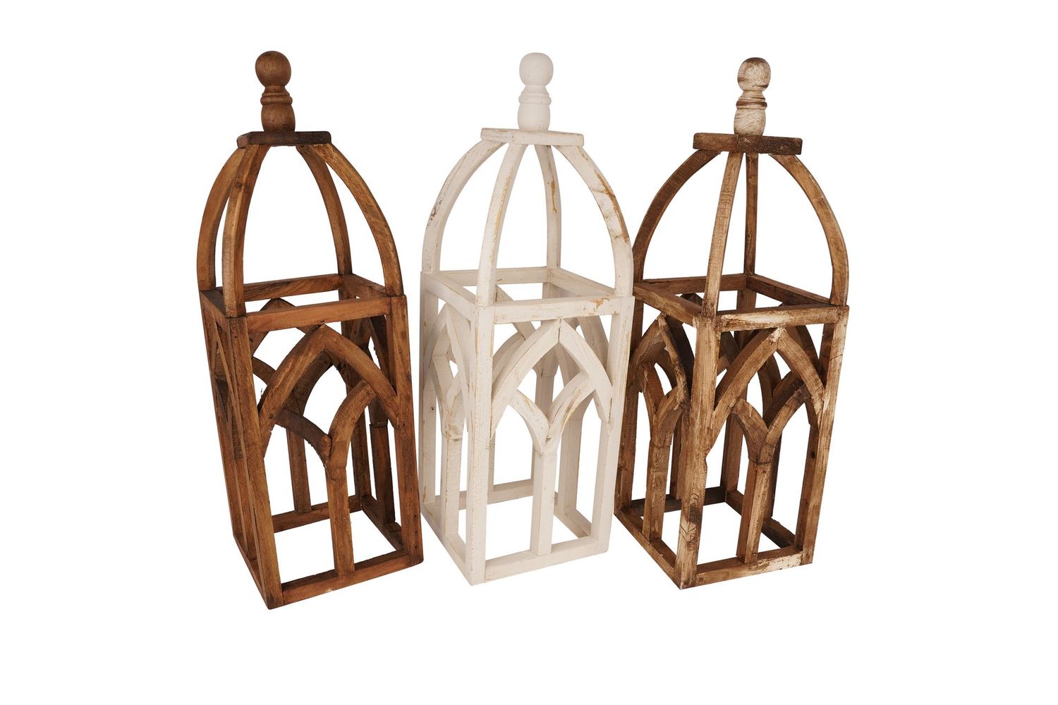 Cathedral Farmhouse Lantern-Home Decor-9x26-Handmade-Vintage Inspired-Farmhouse Kitchen-Centerpiece-3 Color Choices-Cathedral Lantern