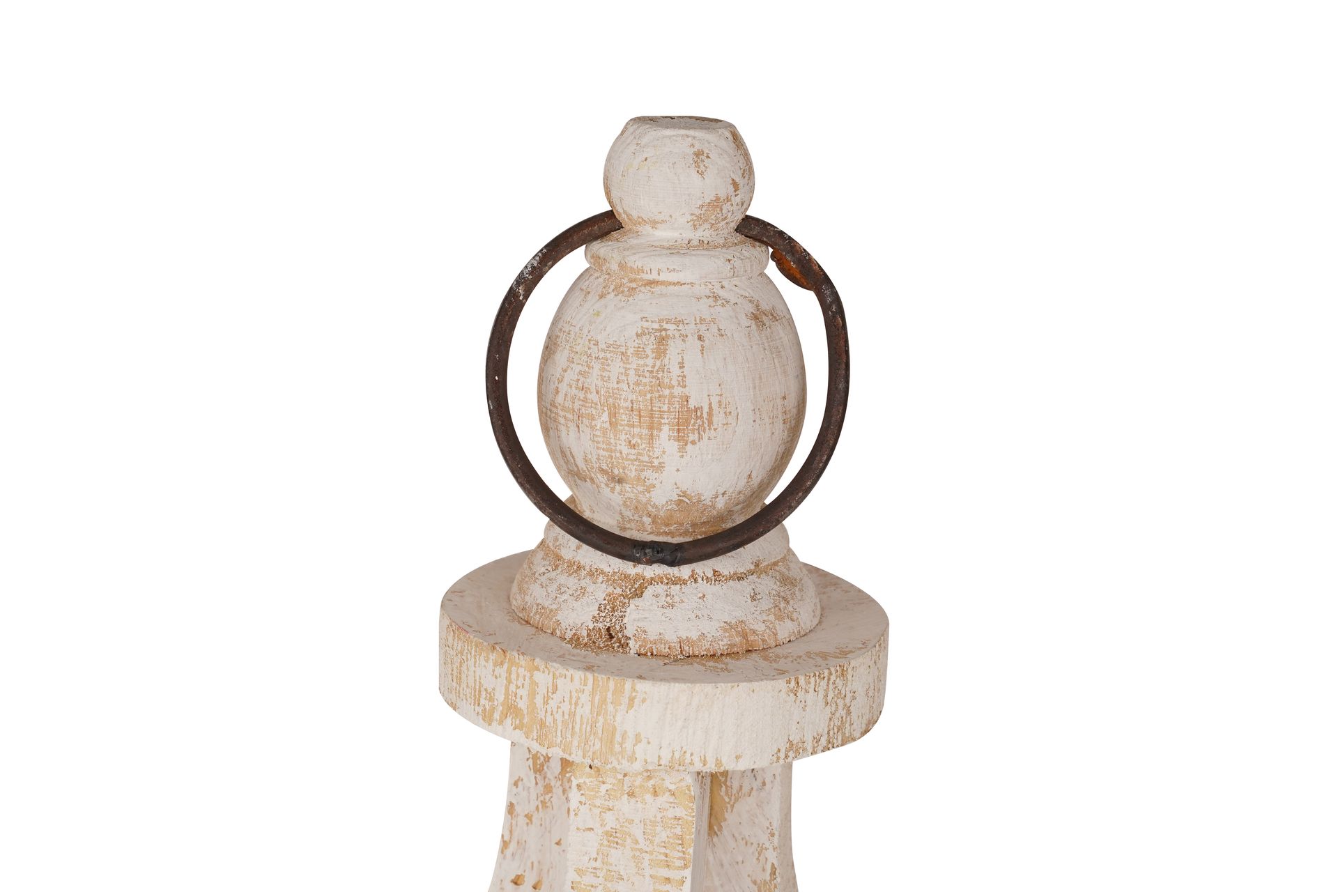 Winston Farmhouse Hanging Wood Lantern-13x24 inch-NEW-Farmhouse-Ornate Shabby White-Winston Hanging Lantern