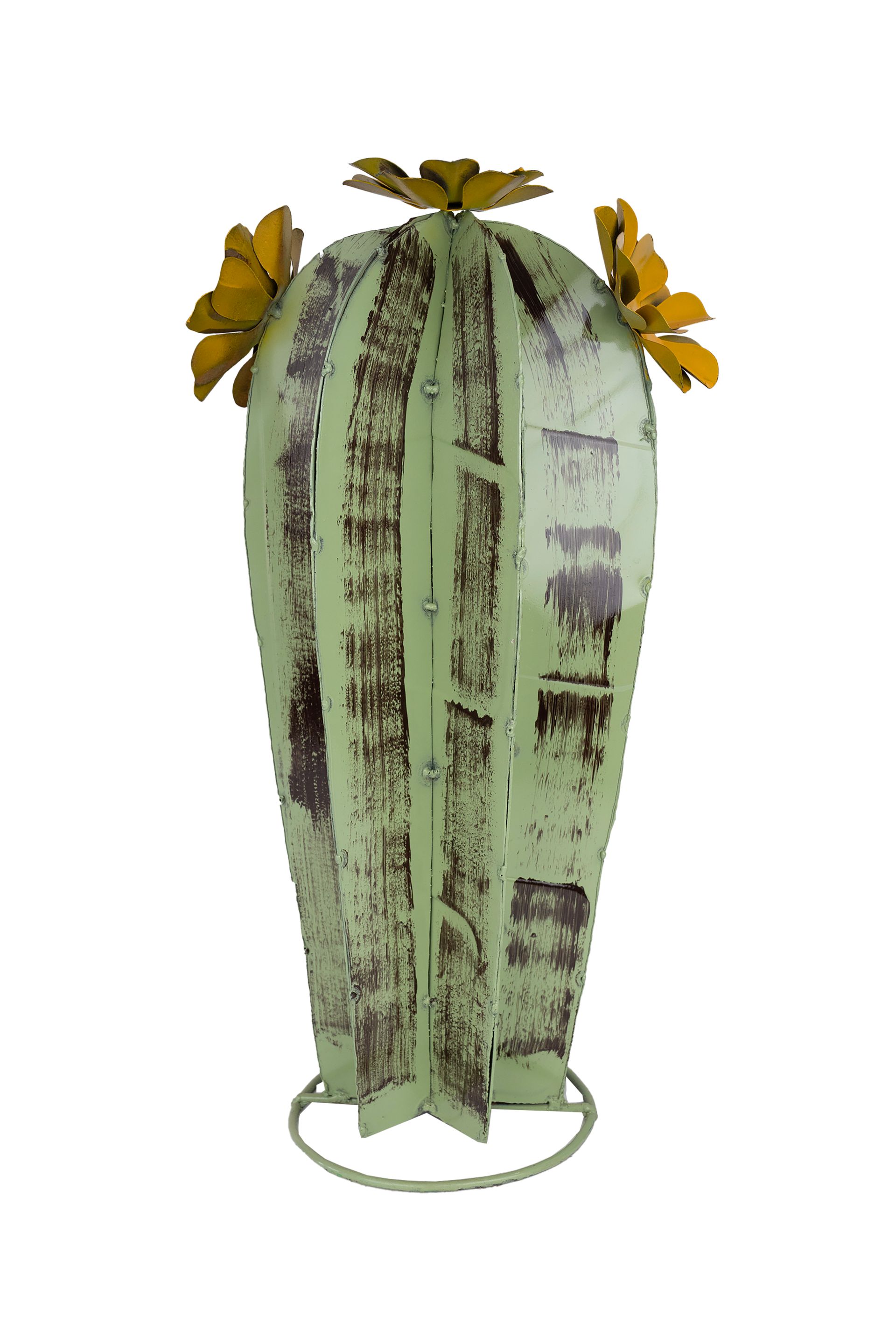 Yuma Metal Green Cactus-Garden-Desert Decor-Handmade-Three Sizes-Green-NEW