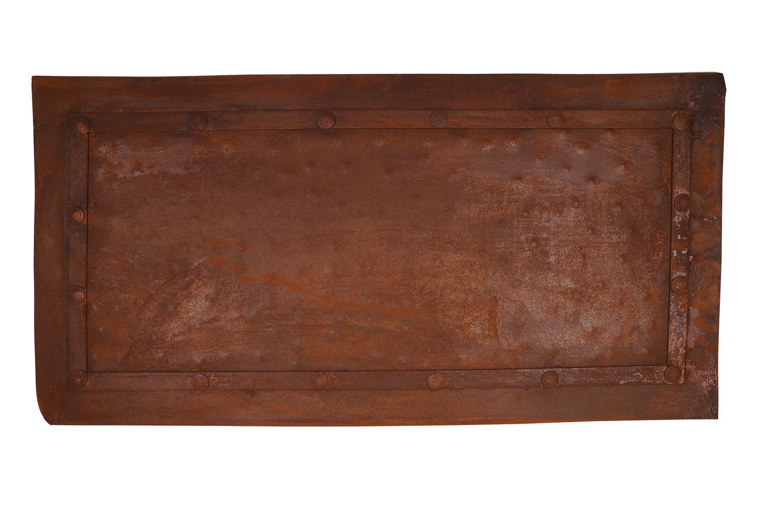 Rustic Iron-24x48 inches-Hammered Metal Panels-Handmade-Rust Finish-Furniture Making-Projects-Handmade-Metal Panel-24x48 inches