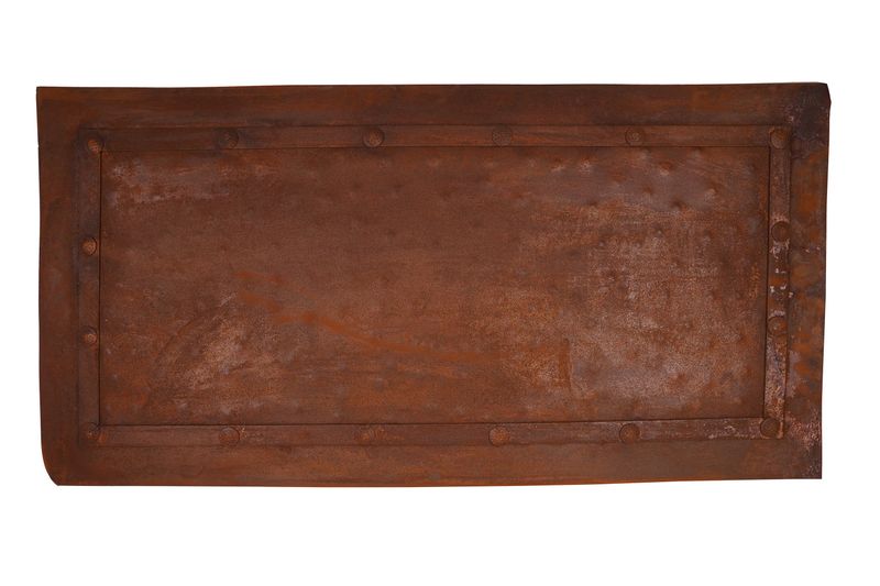 Iron Hammered Metal Panel-24x48 inches-Handmade-Rust Finish-Furniture Making-Projects-Handmade-Metal Panel-24x48 inches