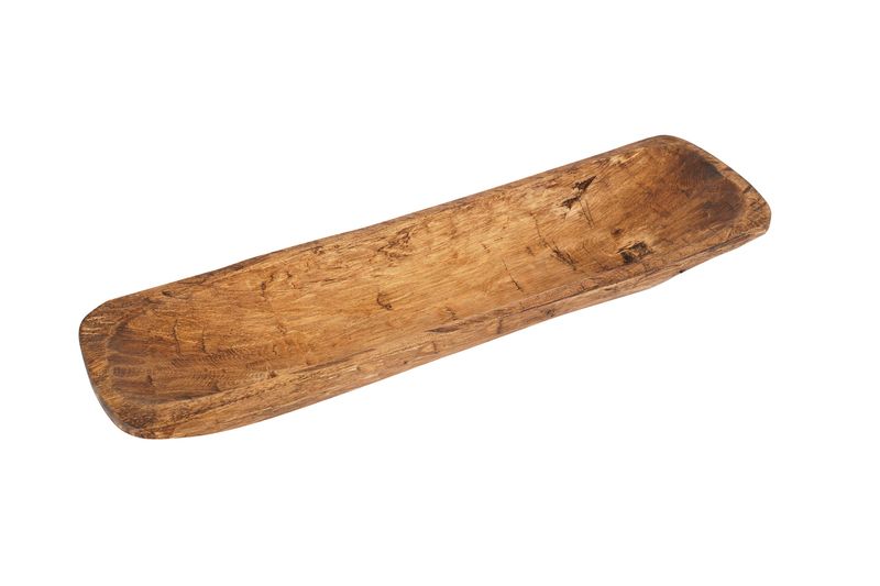 Santa Fe Baguette Wooden Dough Bowl-Batea-Handmade-5-6W x 18-20L x 2.5-3D inches-A Beauty-The Perfect Size-COLORS