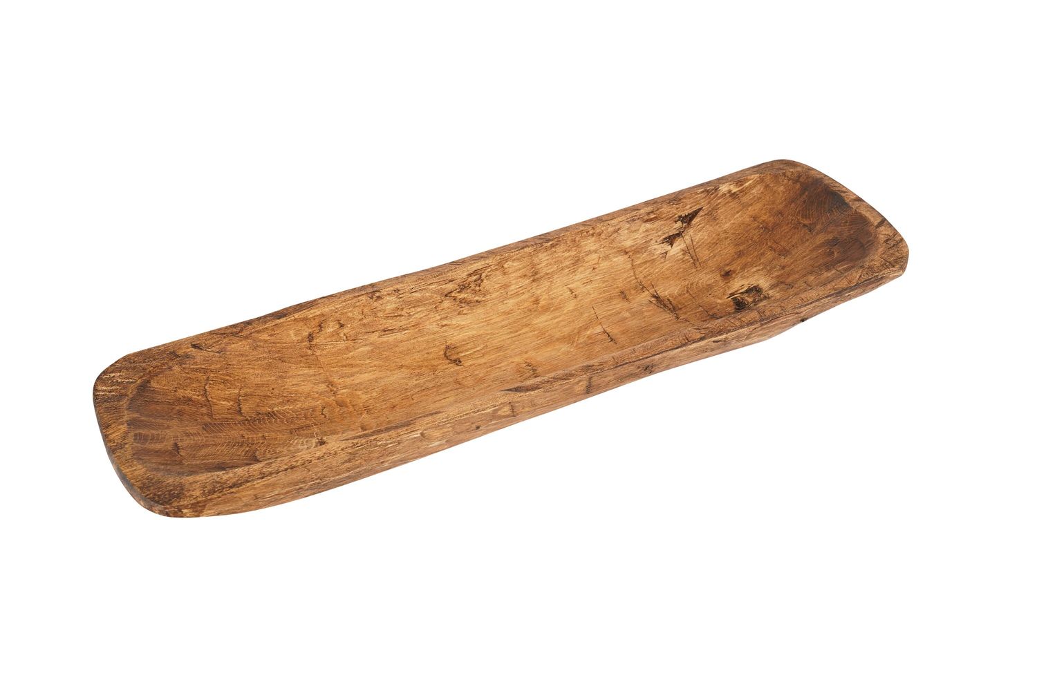 Santa Fe Baguette Wooden Dough Bowl-Batea-Handmade-5-6W x 18-20L x 2.5-3D inches-A Beauty-The Perfect Size-COLORS