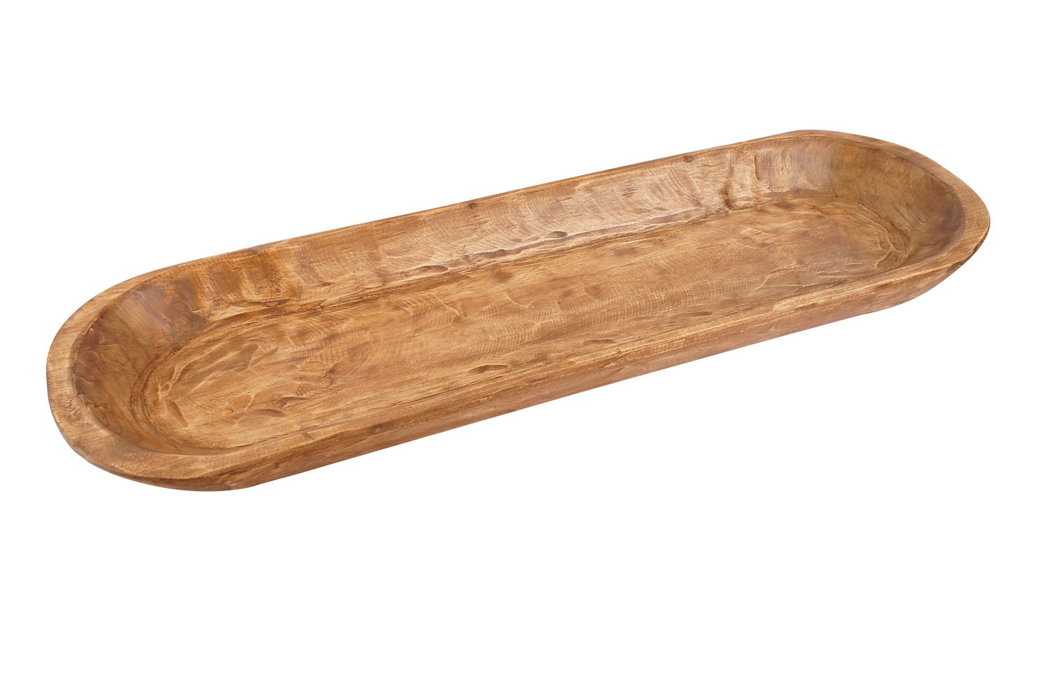 Bella Rustic Wooden Dough Bowl 9W x 19-20L x 2-3D inches-Batea-Wooden-Handmade-A Beauty-7 COLORS-NEW Size-9x20 inches-Bella-9x20 inches
