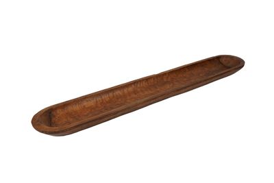 Long Baguette Dough Bowl-Wooden Batea-Farmhouse-Primitive-5-6W x 38-40L x 2-3D inches-Serving-Natural Wax Tone Long Baguette Dough Bowl-Wooden Batea-Farmhouse-Primitive-5-6W x 38-40L x 2-3D inches-Serving-Natural Wax Tone