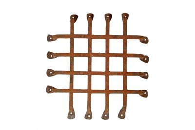 Rustic Door Hardware- Iron Speakeasy Window Grate #2-Mexican-Iron-Hand Hammered-Decorative Iron Hardware-13x13 inches