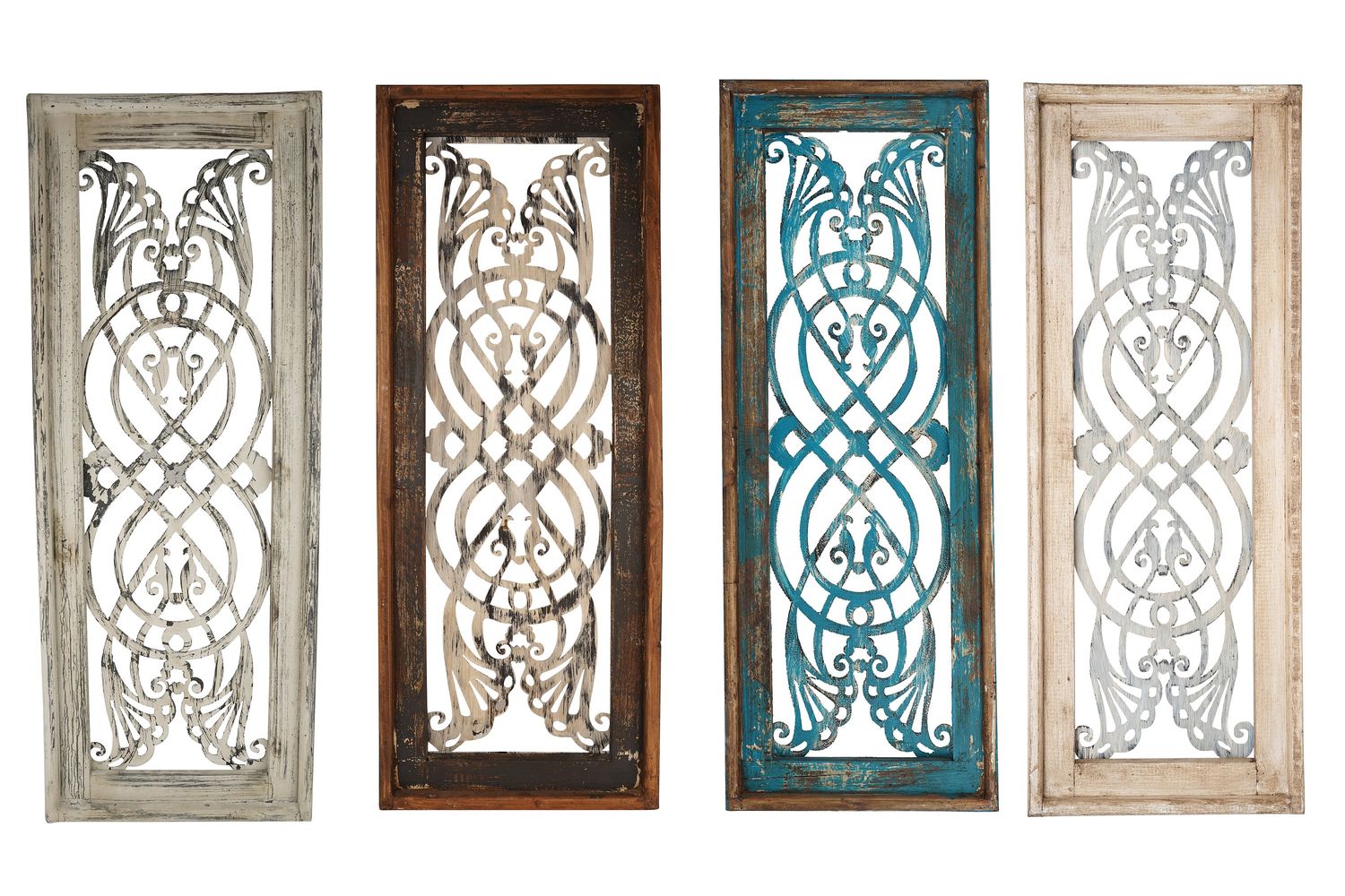 Braga™ Architectural  Window-Wall Decor-Primitive-Rustic-Garden-Patio-15x40-Distressed-Farmhouse-Four Color Choices