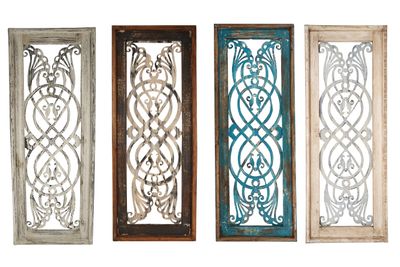 Braga™ Architectural  Window-Wall Decor-Primitive-Rustic-Garden-Patio-15x40-Distressed-Farmhouse-Four Color Choices