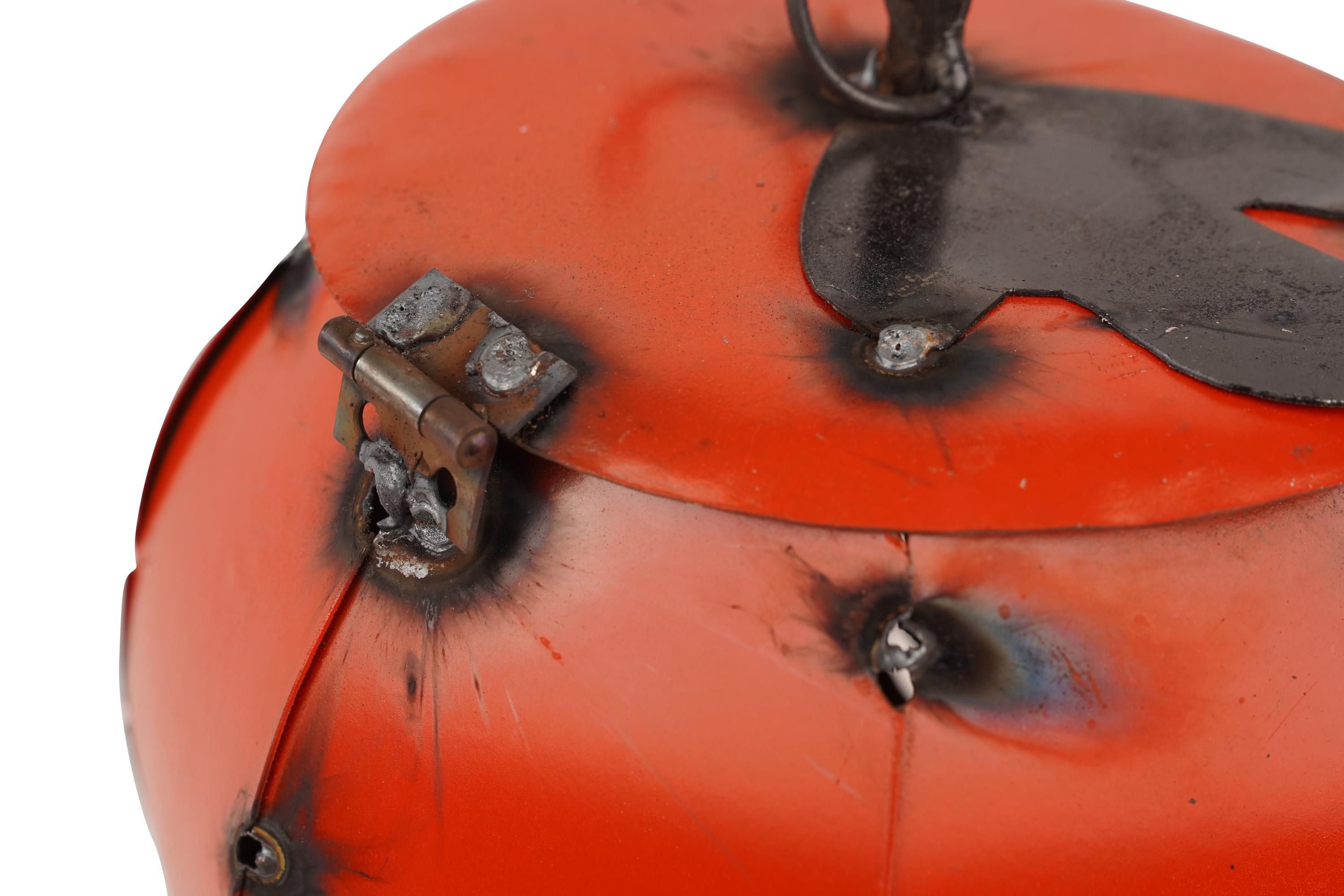 Halloween Pumpkin-Set 3-Metal-Garden-Nesting-Orange-Outdoor Decor-Handmade-Halloween-Orange